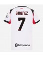 Billige AC Milan Santiago Gimenez #7 Bortedrakt Dame 2025-26 Kortermet